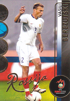 Vasili Berezutski Russia Panini Euro 2008 Card Collection #168